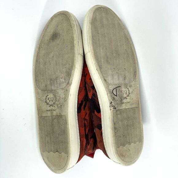 Del Toro Mens Size 13 Orange Red Camo Chukka Suede Leather High Top Shoes main image 10
